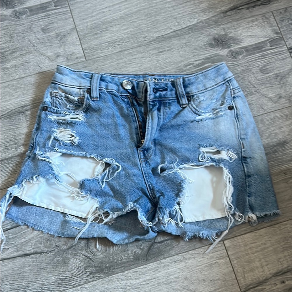Women's Distressed Denim Shorts